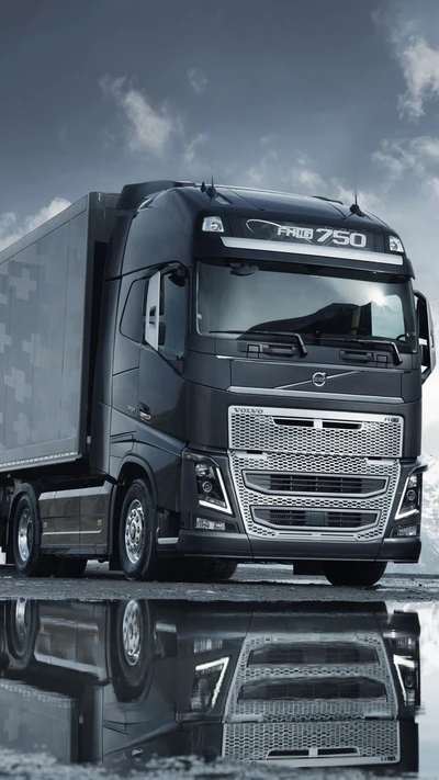 Volvo FH16 750 Lkw mit reflektierender Oberfläche