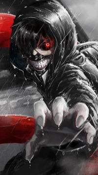 Kaneki na Chuva Escura: Uma Transformação de Anime Cativante