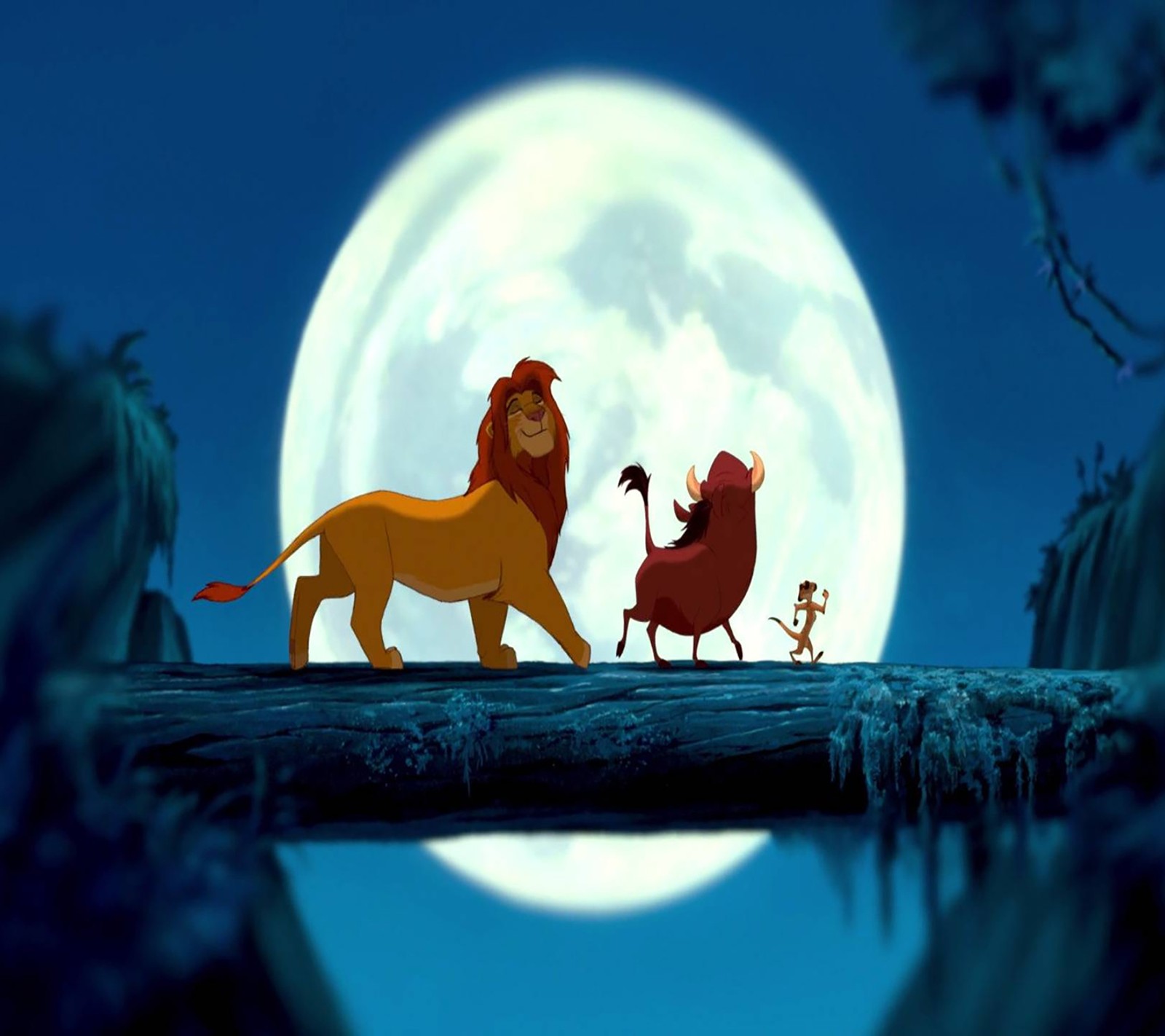 Lade zeichentrick, disney, hakuna matata, könig der löwen, mond Hintergrund herunter