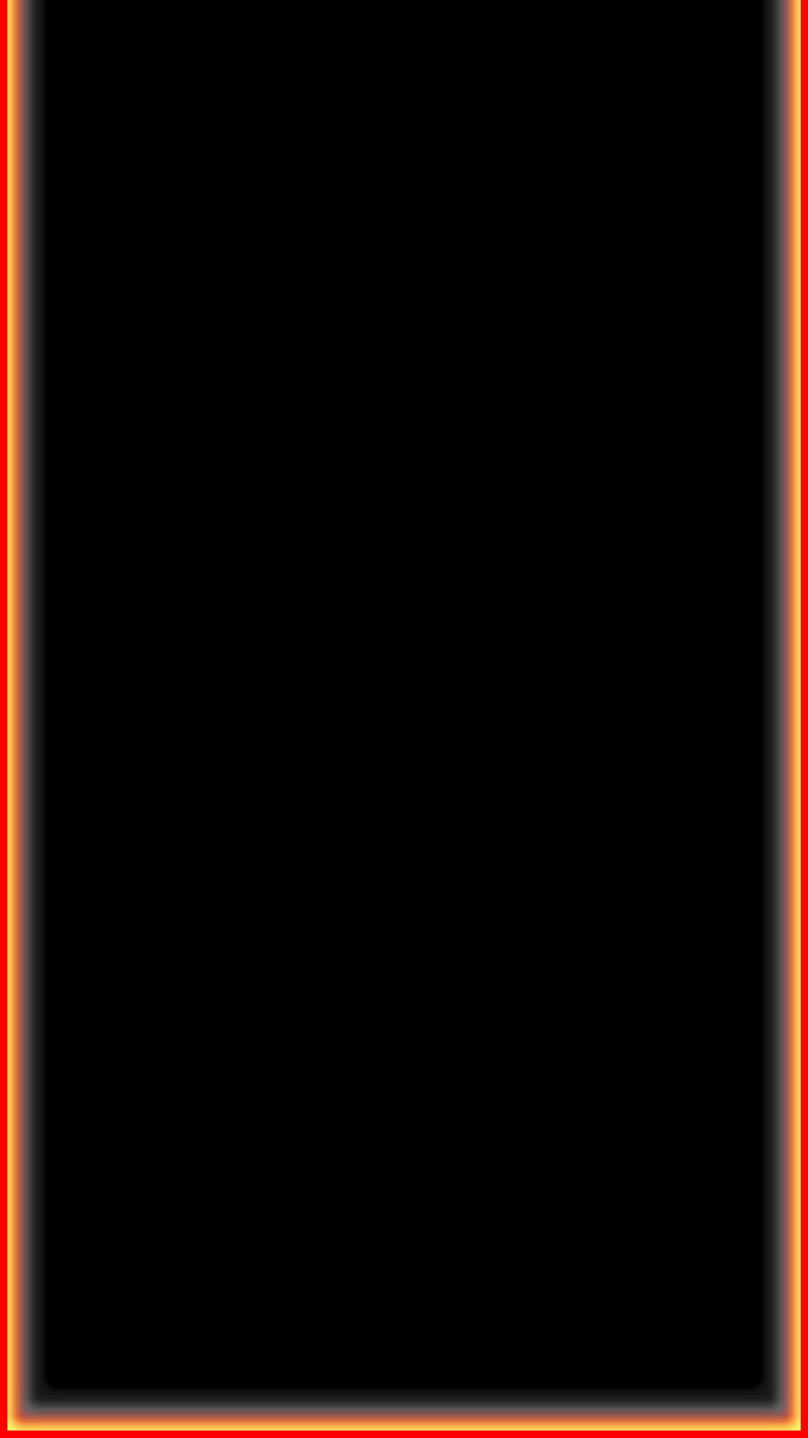 A red neon frame on a black background with a red border (bubu, edge, iphone x, led, light)