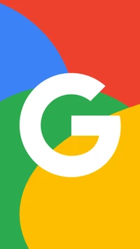 Abstract Google Logo with Primary Colors