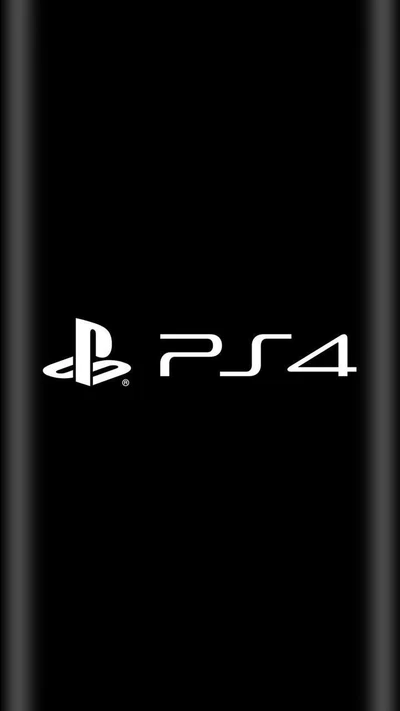 Logotipo do PlayStation 4 em um fundo preto elegante