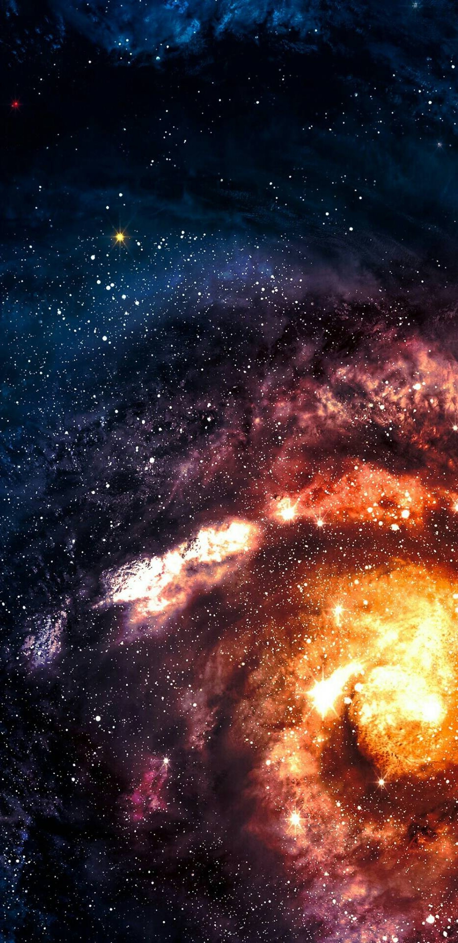 Lade raum, galaxie, hd, himmel, groß Hintergrund herunter