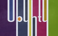 Design graphique de marque Ubuntu vibrant avec des lignes colorées