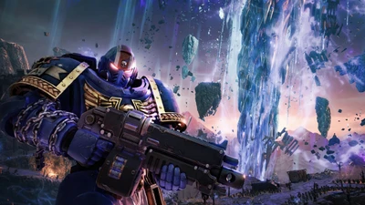 warhammer 40k космический десант 2, warhammer 40k space marine 2, 5k, игры 2024, титус