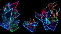 avengers infinity war, the avengers, neon, graphic design, graphics wallpaper