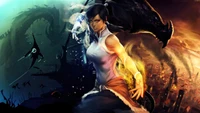 Korra: A dualidade do Avatar em uma batalha de elementos