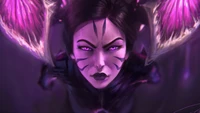 kaisa, lol, league of legends, video game, art wallpaper