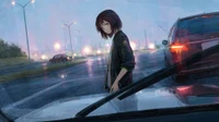 anime, drawing, art, manga, windshield wallpaper