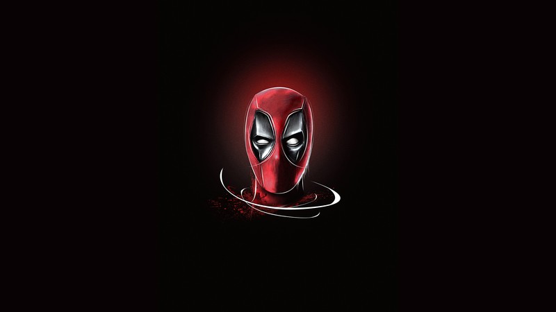 Обои deadpool hd (художник, графика, искусство, красный, иллюстрация)