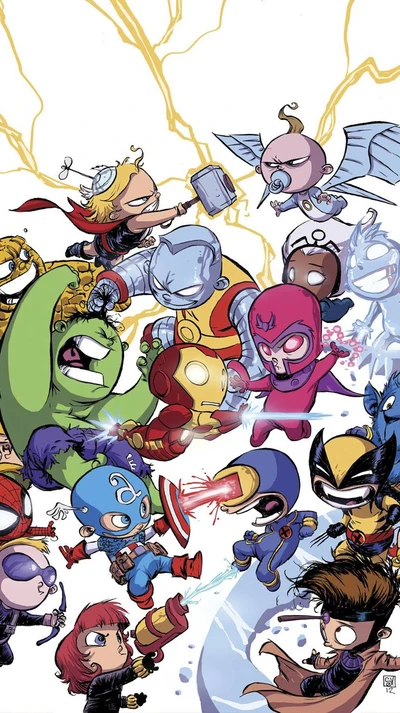 vingadores, avengers, chibi, herói, marvel