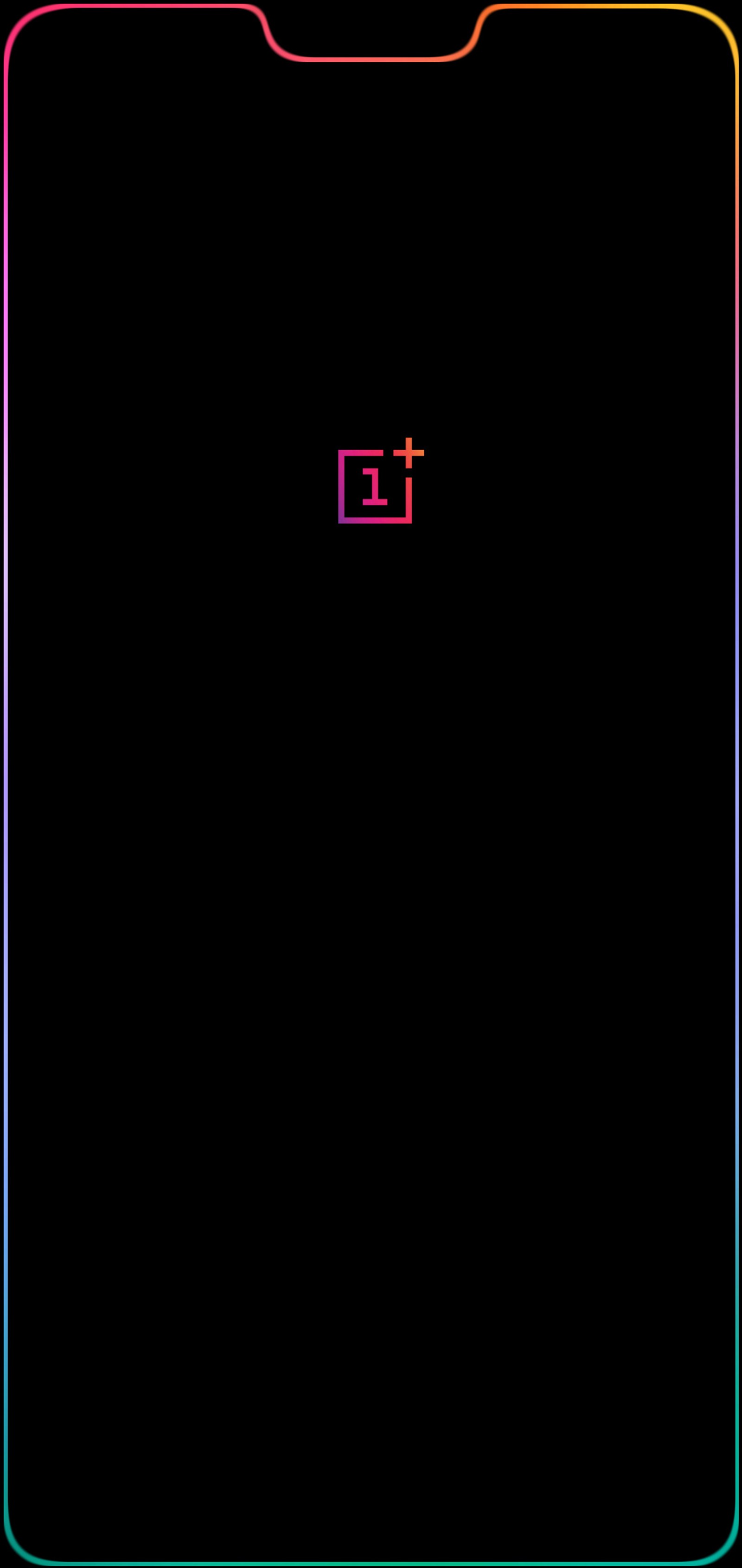 A close up of a oneplus phone with a black background (edge, hd, home, light, notch)