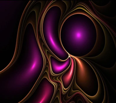 Abstract Fantasy in Purple Hues