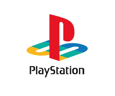 PlayStation Logo in White Background