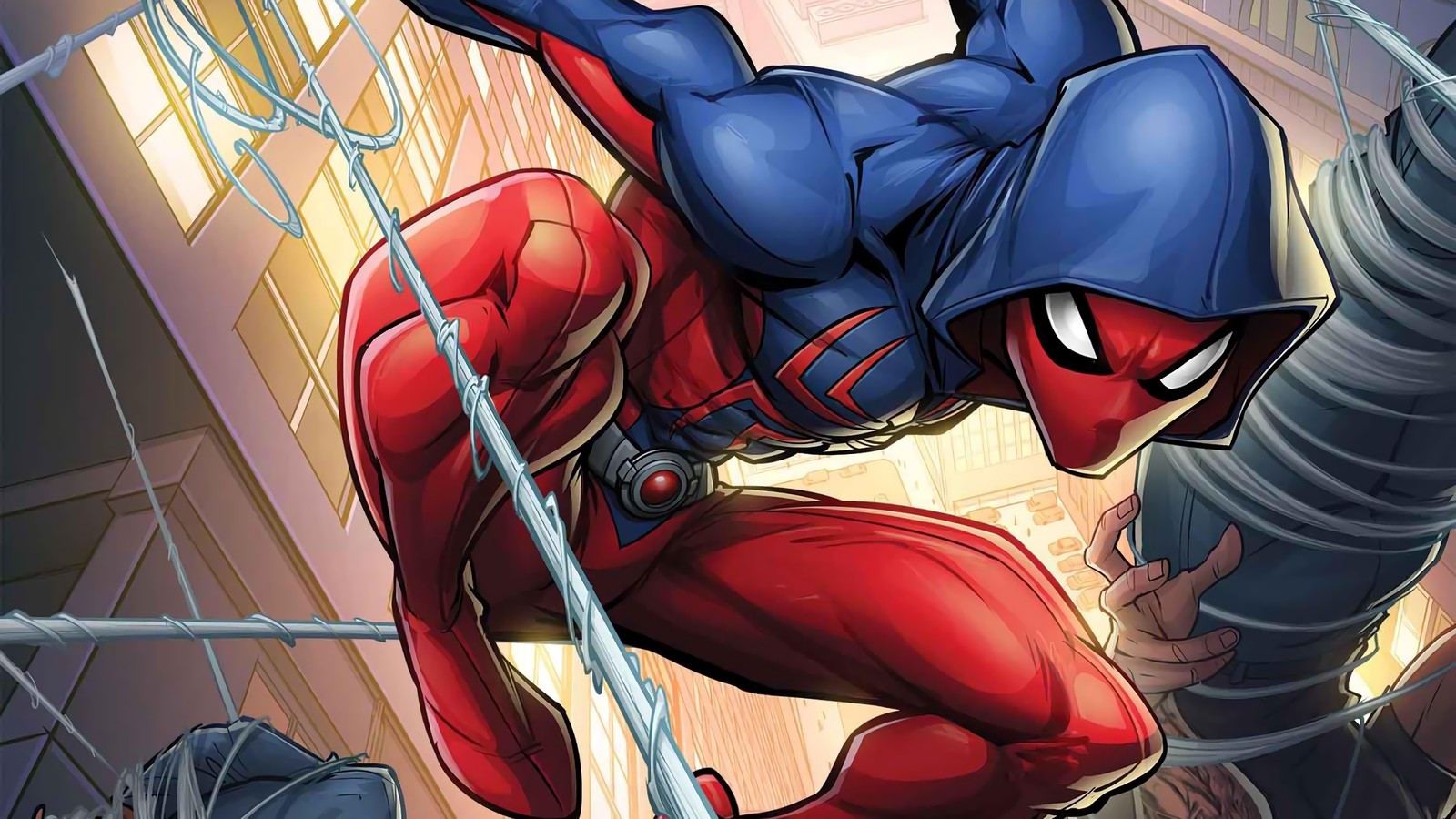 Lade scarlet spider, spider man Hintergrund herunter