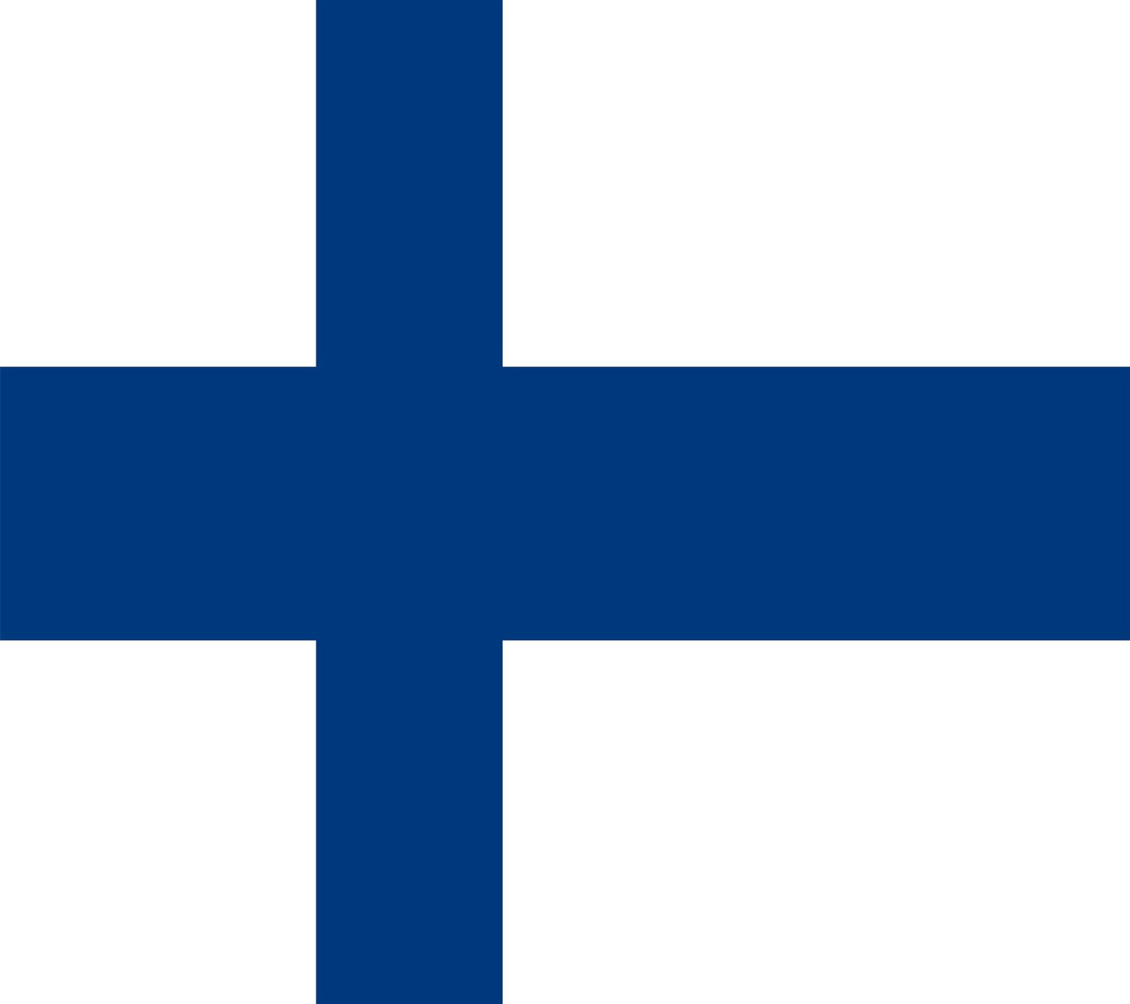 Une croix bleue sur fond blanc (bleu, croix, fin, finir, finlande)