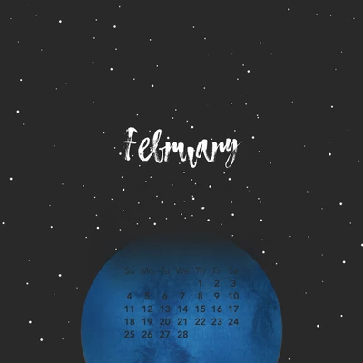 feb, februar, kalender, design