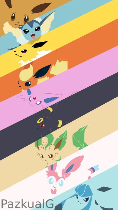 evoli, eevee, espeon, évolutions, leafeon