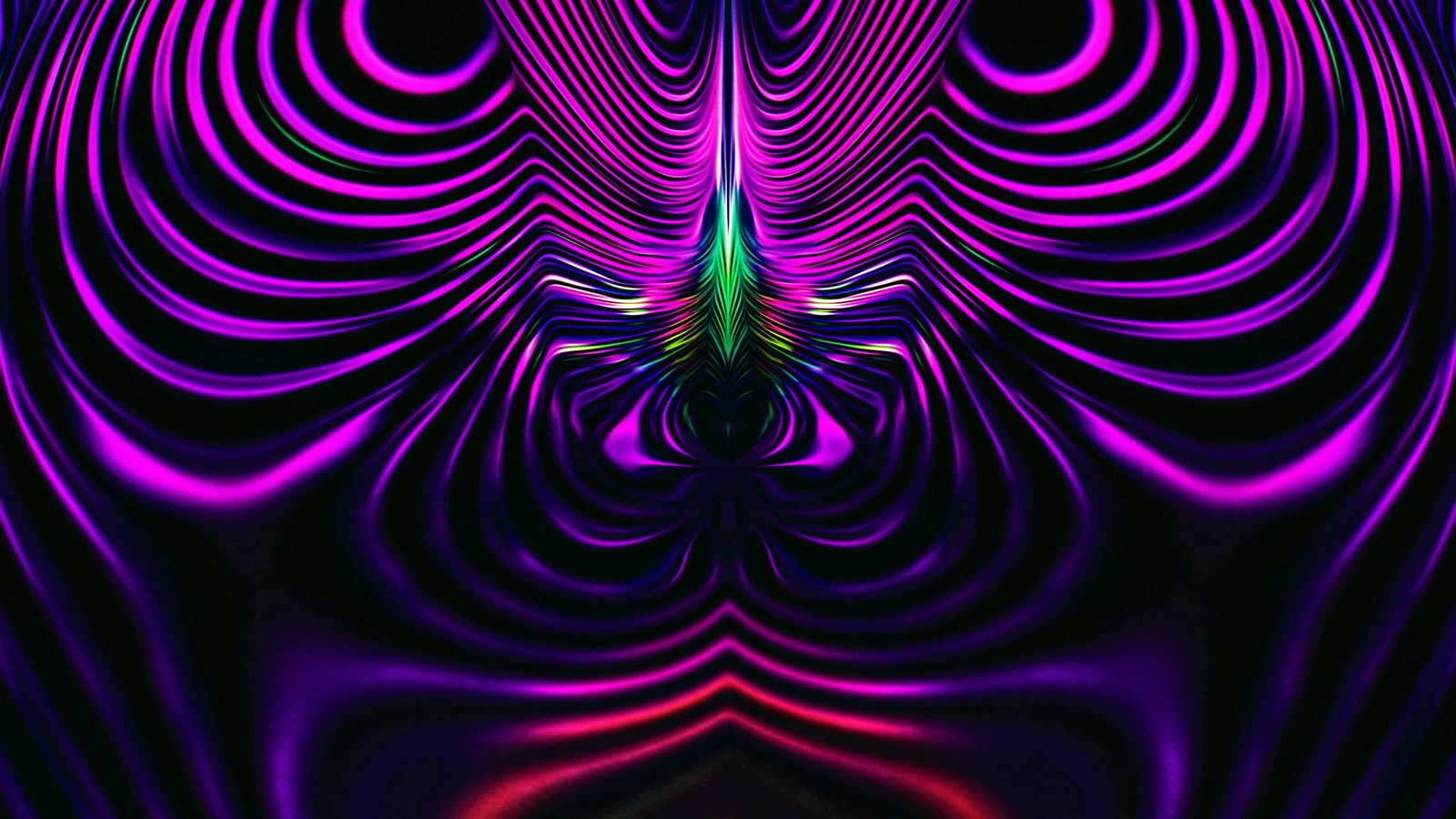 A close up of a purple and green abstract design (fractal, fractal art, purple, psychedelic art, violet)