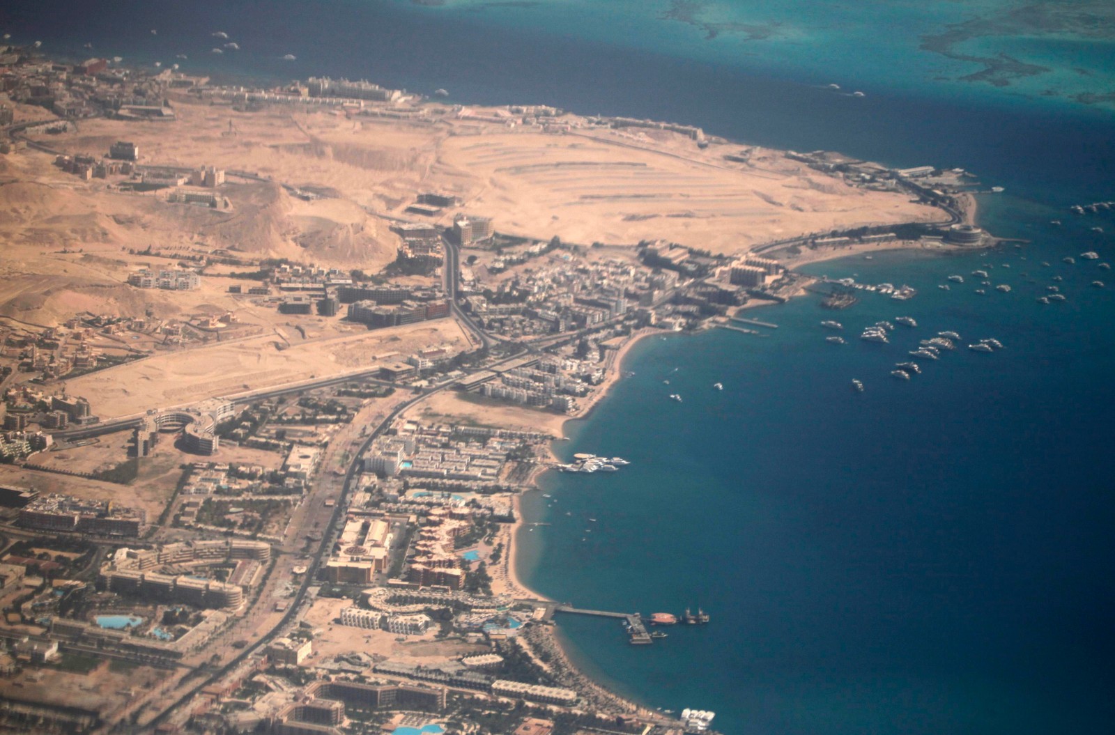 Téléchargez le fond d'écran hurghada, ressources en eau, ciel, estuaire, horizon