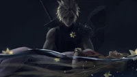 cloud strife, aerith gainsborough, final fantasy 7 remake, ff7, video game wallpaper