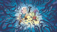 Adventurers in a Twisted Forest: A Scene from Disenchantment