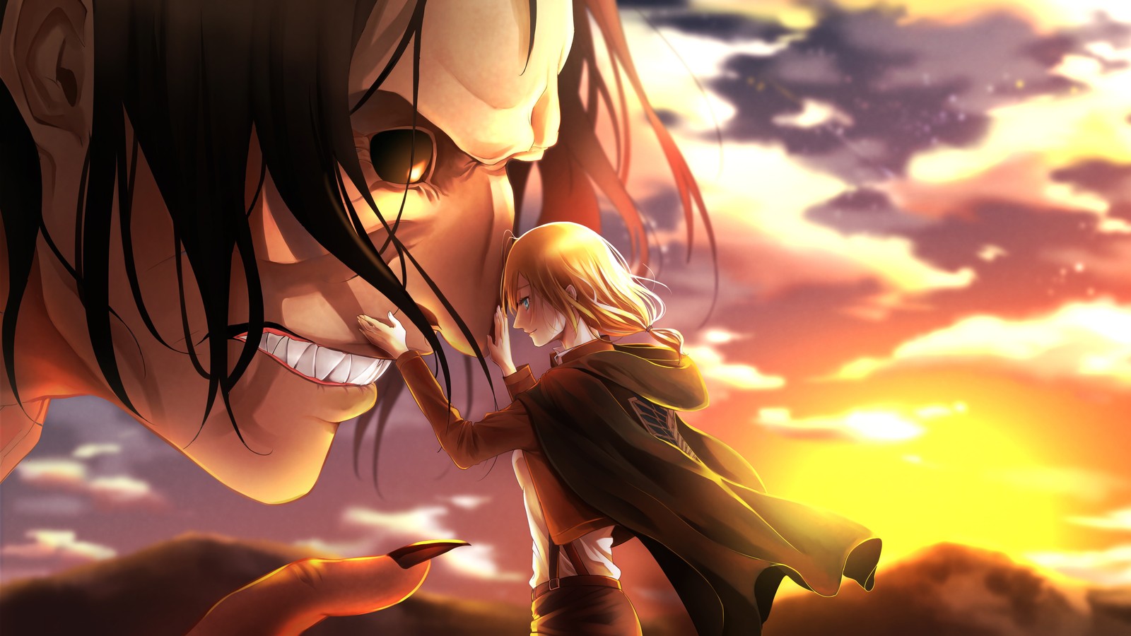 ymir, krista lenz, historia reiss, attack on titan, shingeki no kyojin wallpaper