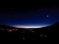 night, darkness, nature, blue, atmosphere wallpaper