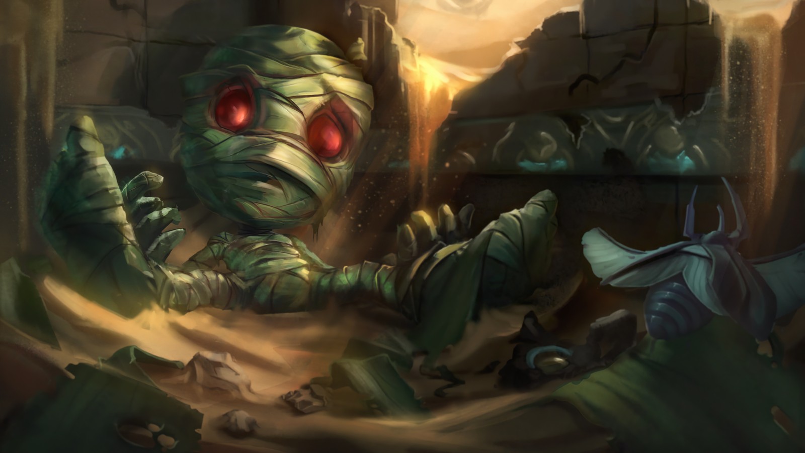 Téléchargez le fond d'écran amumu, league of legends, lol, jeu vidéo