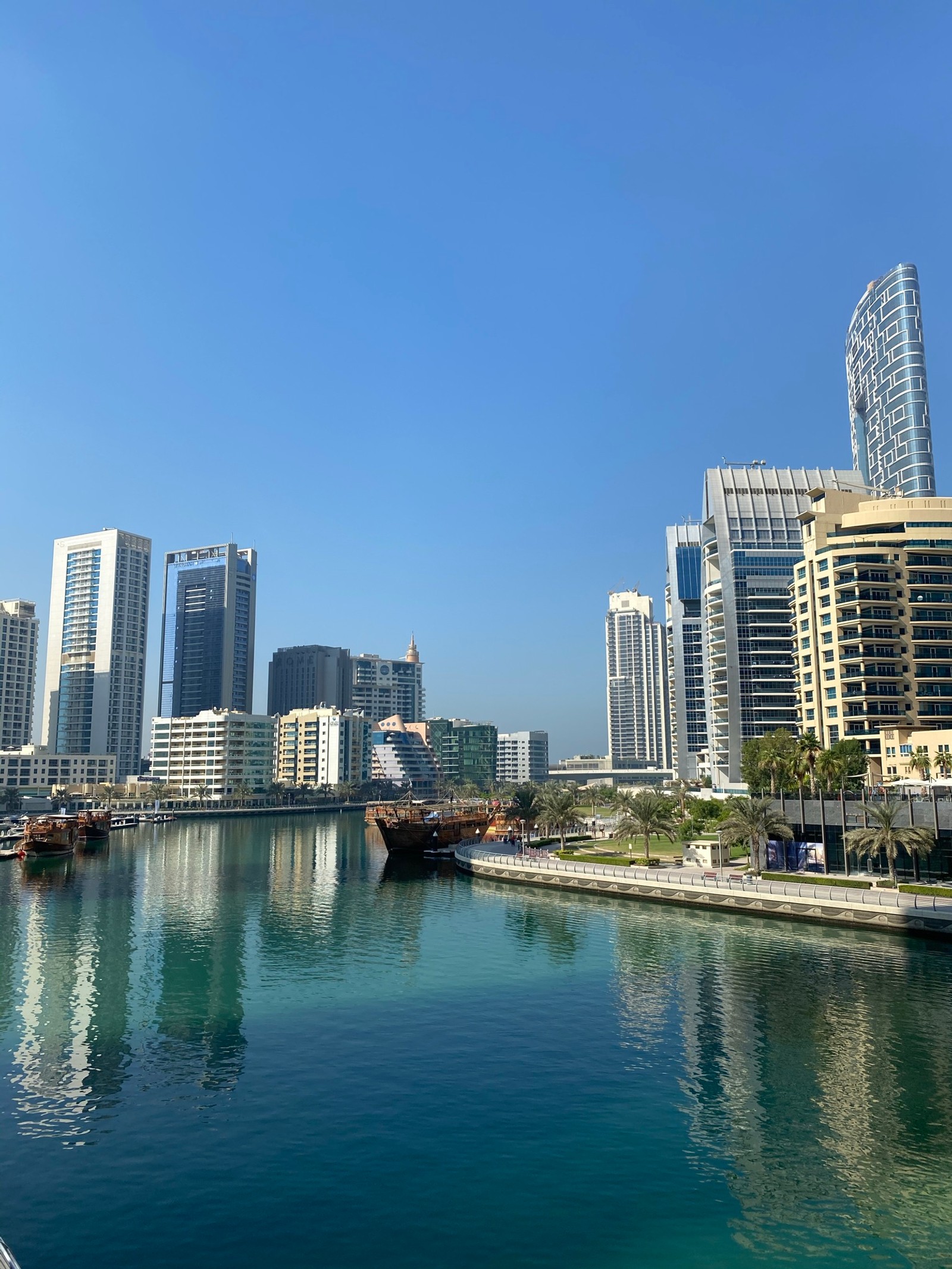 Скачать обои дубай, dubai, дубайская марина, водоем, башенный блок