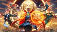 marvel super war, video game, season 1, loading screen, doctor strange wallpaper