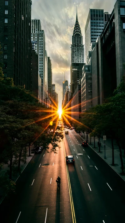 Atardecer sobre Manhattan: Un vistazo al Edificio Chrysler