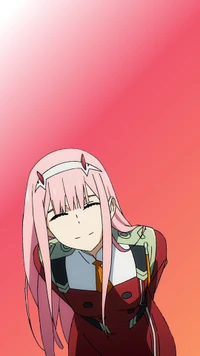 anime, menina, zero, dois, darling in the franxx