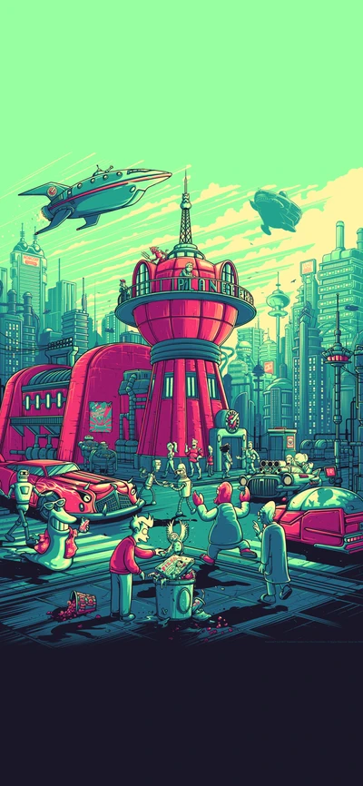 futurama, dan mumford, design, iphone, iphone x