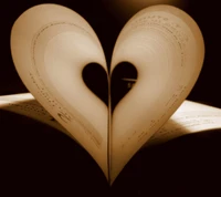 Words of Love: A Heart Shaped from Pages