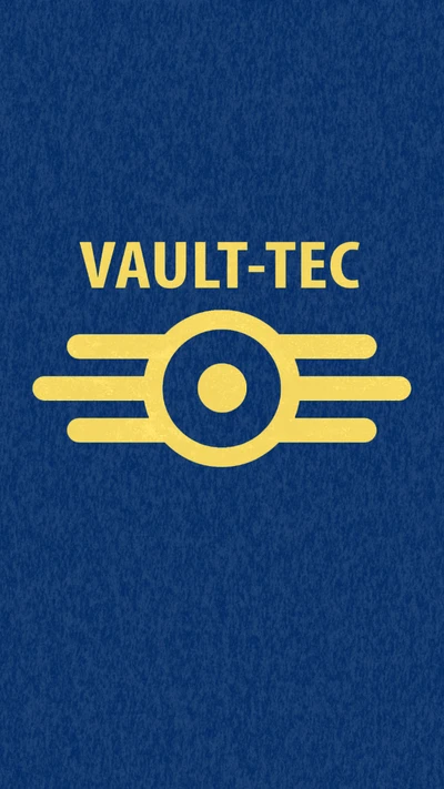 Logotipo da Vault-Tec em fundo azul - Ícone da série Fallout