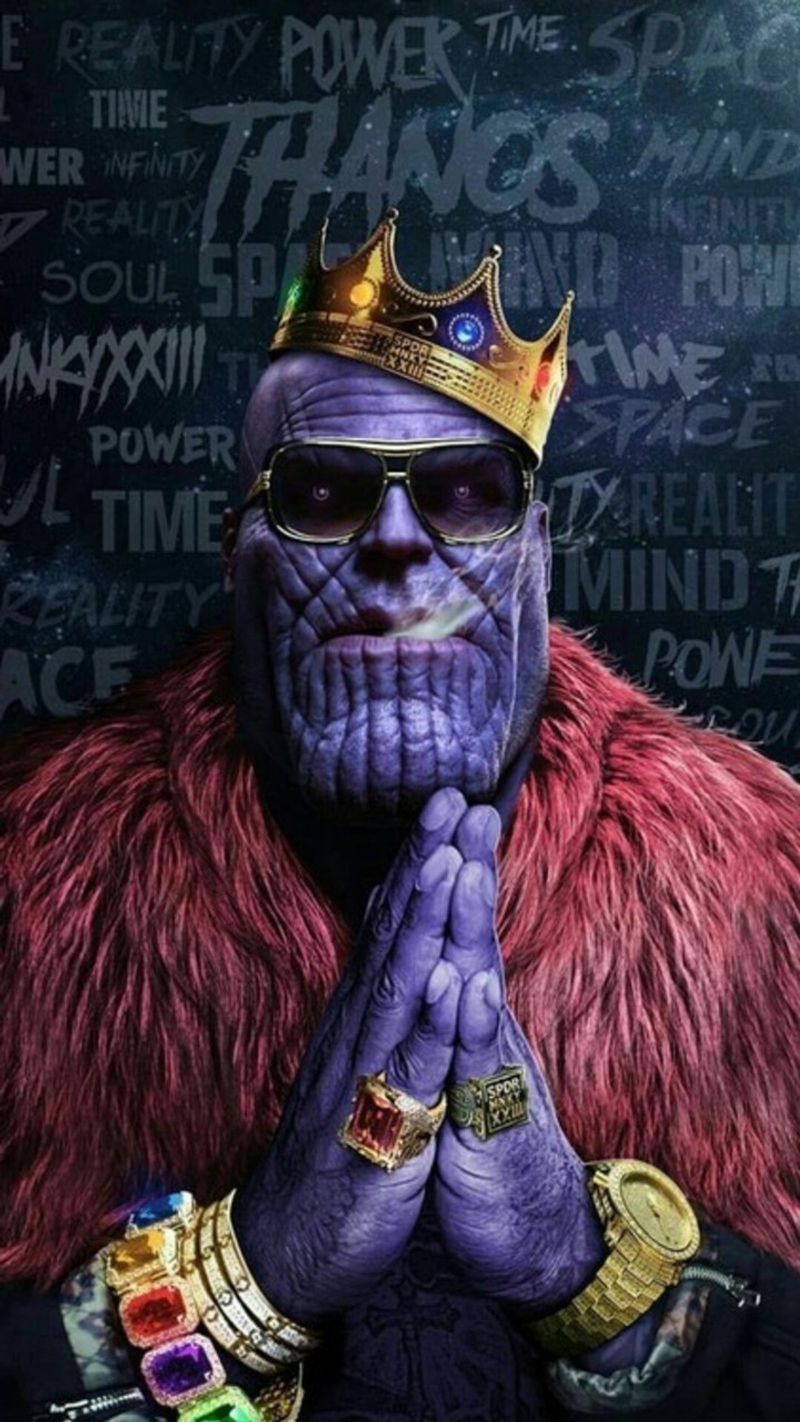 Baixar papel de parede biggie, marvel, rap, pequenos, thanos