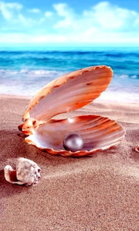 pearl, sea, water