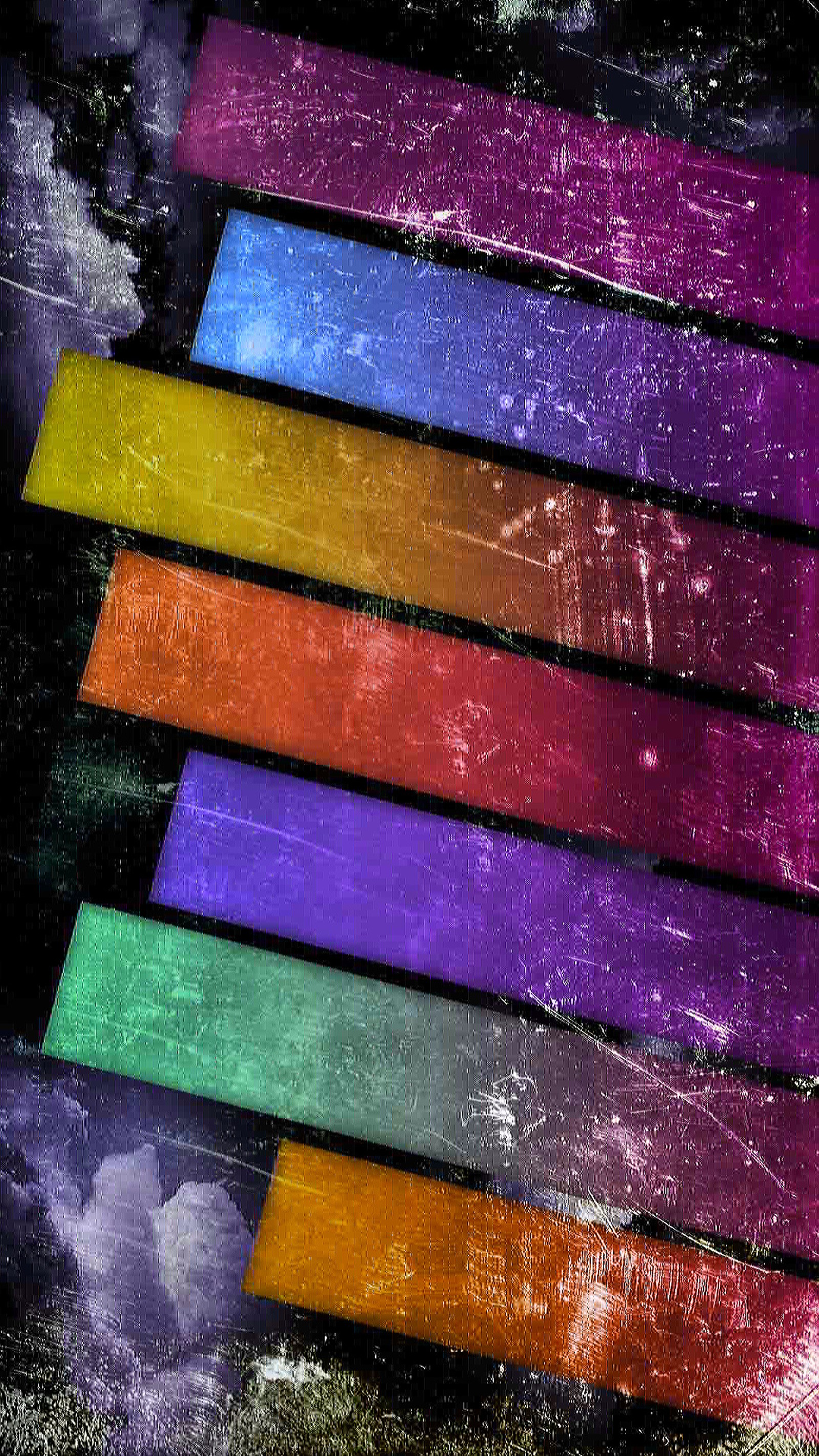 A close up of a colorful background with a black background (abstract, color, colorful, line)