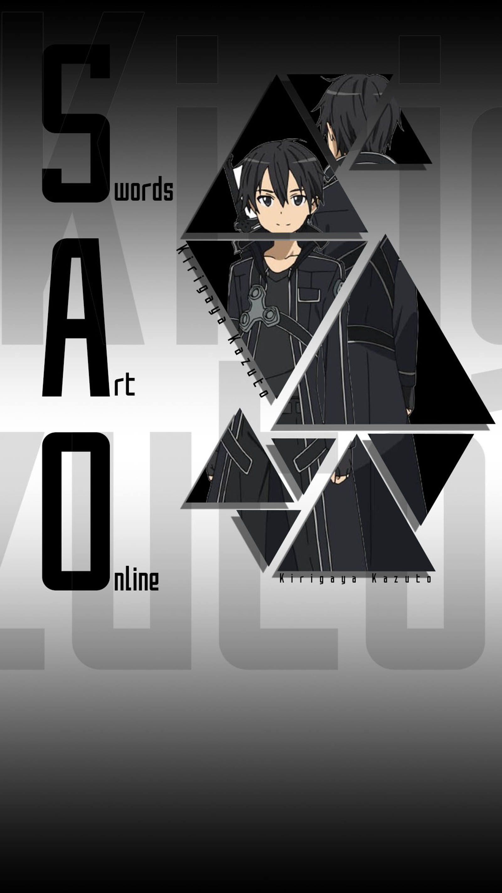 Скачать обои киригая казуто, kirigaya kazuto, kirito, mi max 2, sao