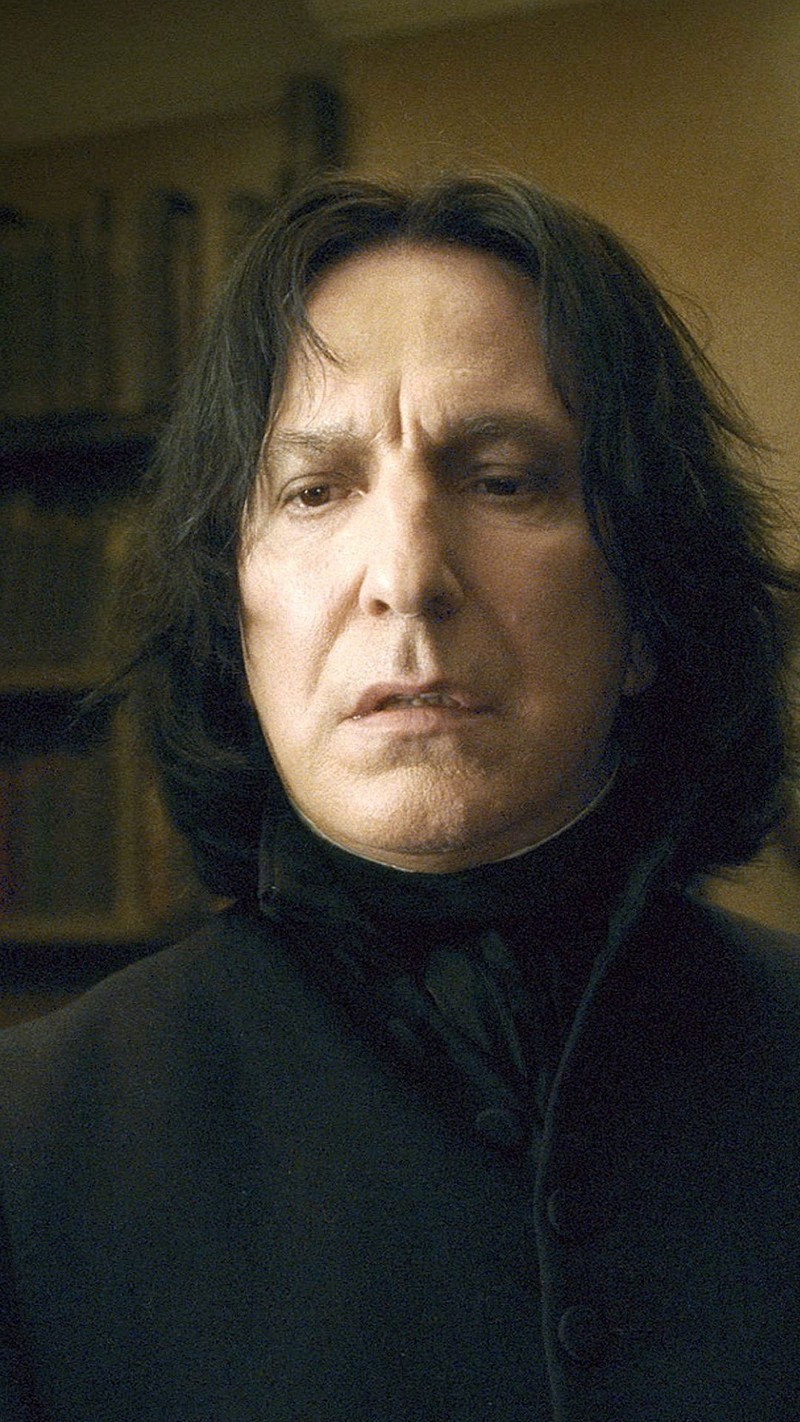 Арабский человек с длинными черными волосами и черным пальто (alan rickman, гарри поттер, harry potter, prof snape, северус снейп)