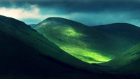 hill, landscape, mountain, highland, nature wallpaper