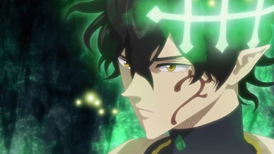 Yuno's Spirit Dive Transformation in Black Clover