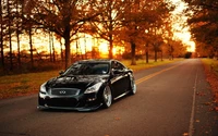 Infiniti Skyline: Performance Luxury Amidst Autumn Serenity