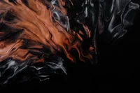 Padrões abstratos dinâmicos em preto e cobre