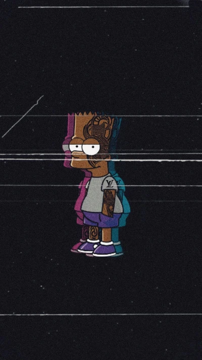 3d, bart, black, blue, dark