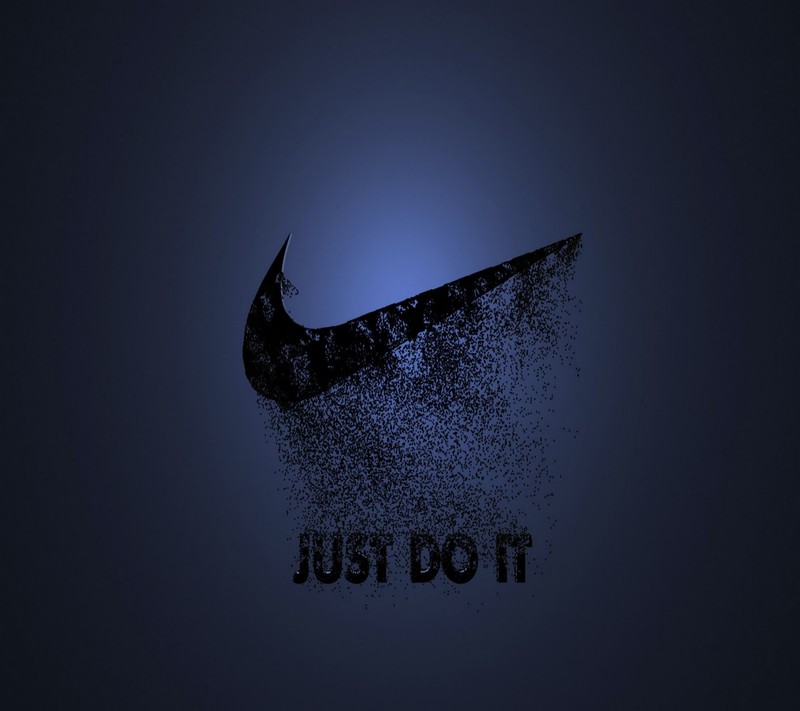 Черно-синий логотип nike с надписью just do it (hd, логотип, nike)