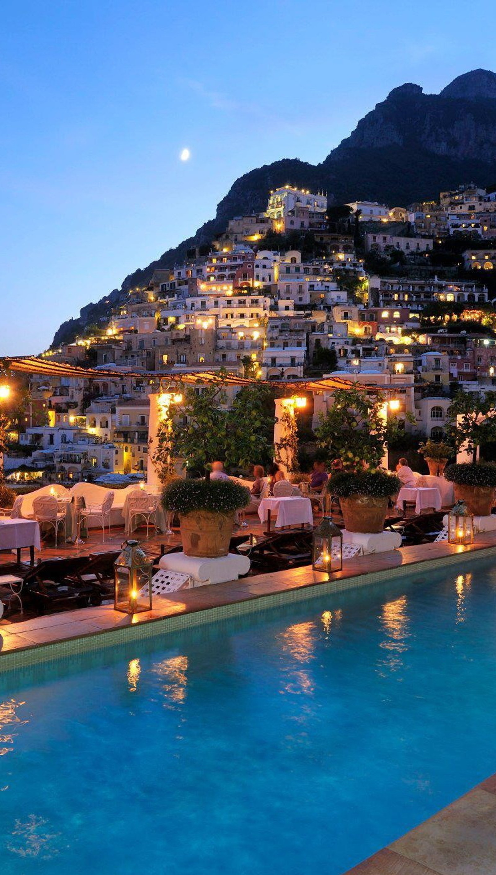 Descargar fondo de pantalla amalfi, piscina