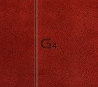 capa, g4, couro, lg, vermelho