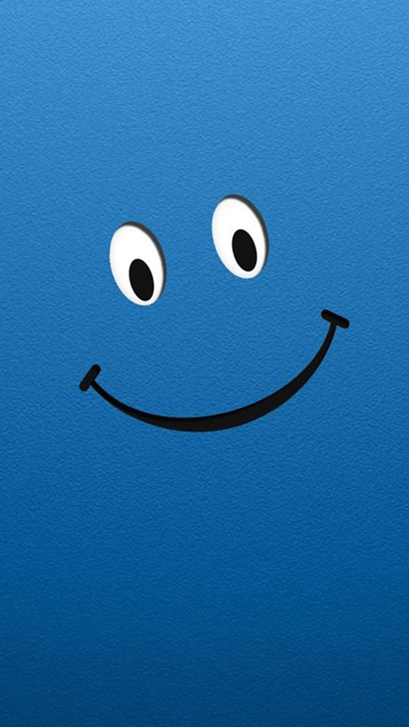 Um close em um rosto sorridente em um fundo azul (android, iphone, novo, samsung, único)